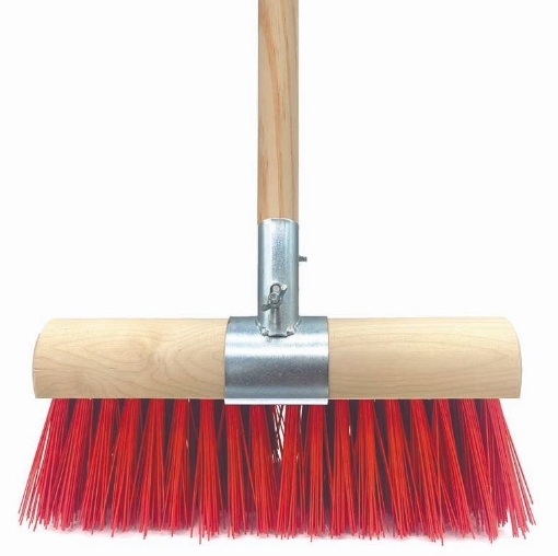 Picture of Varian Red Pvc Broom Handled & Clamp 14"- Yard Brush