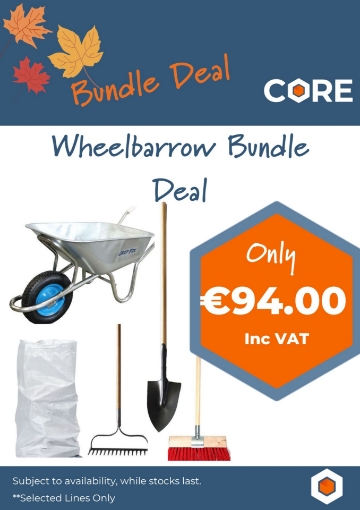 Picture of Wheelbarrow Bundle - Includes Galvanised Barrow, Yard Brush, Shovel, Rake & Rubble Sacks