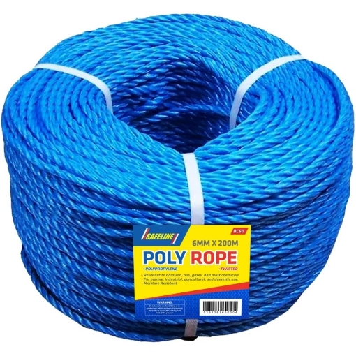 Picture of Polyprop Blue Rope 6.0mm x 200mtr 