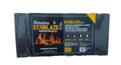 Picture of Thorntons Ecoblaze Xtra Hardwood Briquettes 16 Pack
EPA Registration No. F0051-01