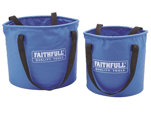 Picture of Faithfull 12L & 20L Collapsible Bucket Pack