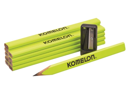 Picture of Komelon Carpenters Pencils & Sharpener Set