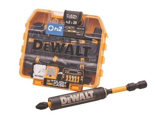 Picture of Dewalt 25 Piece Pz2 Impact Bits Box With Drive Holder
