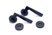 Picture of Sonnato Genoa Matt Black Lockset Incl Handles Lock & 3 Hinges