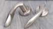 Picture of Sonnato Pieta Satin Chrome Lockset Incl Handles, Lock & 2 Hinges