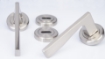 Picture of Sonnato Genoa Satin Chrome Wc Lockset Incl Handles, Lock & 2 Hinges