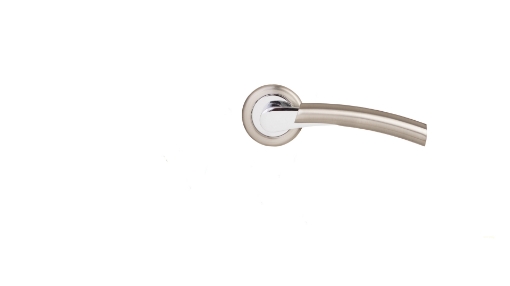 Picture of Sonnato Tempio Satin Chrome Lockset Incl Handles, Lock & 2 Hinges