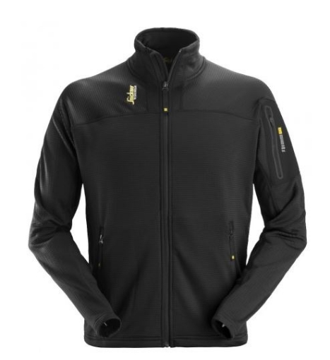 Picture of Snickers 9438 Body Mapping Micro Fleece Jacket Black 