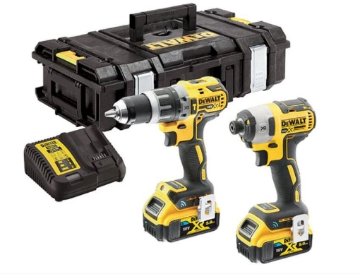 Picture of Dewalt DCK2500P2B XR Brushless Tool Connect Twin Pack 18V 2 x 5.0Ah Li-ion