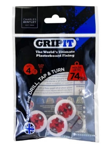 Picture of Gripit 18mm Red Fixing Pack of 4