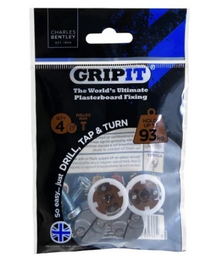 Picture of Gripit 20mm Brown Fixing Pack of 4
