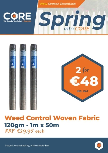 Picture of Weed Control Woven Fabric 120gm - 1m x 50m **2 FOR €48**