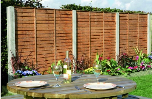 Picture of Superlap Fence Panel Golden Brown 1.8m x 1.8m 