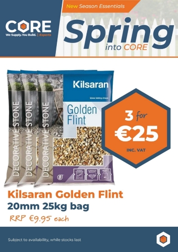 Picture of Kilsaran Golden Flint 20mm 25kg bag **3 FOR €25.00