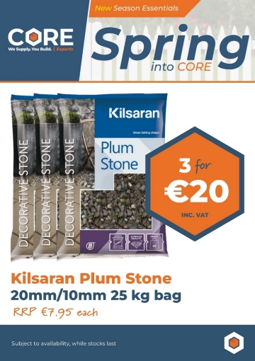Picture of Kilsaran Plum Stone 20mm/10mm 25kg bag **3 FOR €20.00**