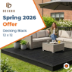 Deckro Composite Decking Black 12 x 12 Offer Spring 2026 
