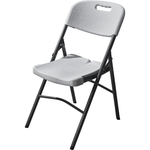 Picture of Euroactive Blow Moulded Folding Chair - White