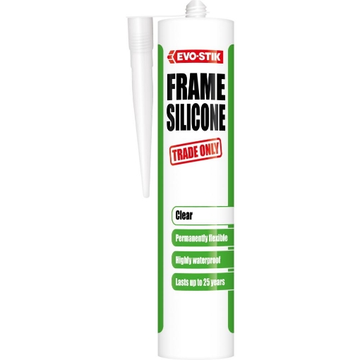 Picture of Bostik Evo-Stik Silicone Frame Sealant Clear Cartridge