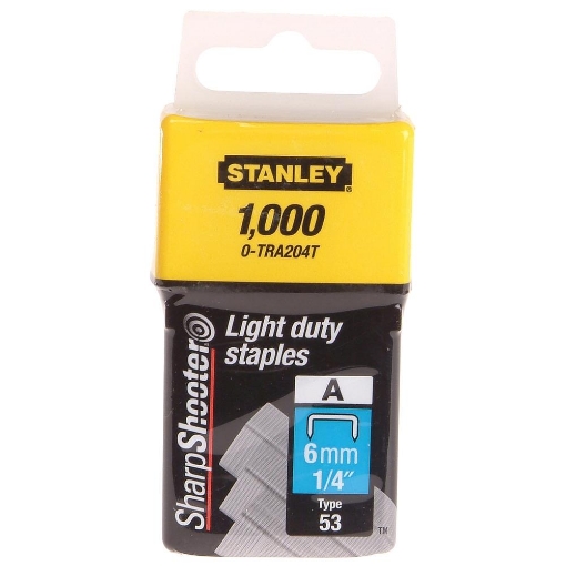 Picture of Stanley 6mm Light Duty Staple Pk (1000)