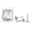 Picture of Metal 8 x 90 Mushroom Insulation Plug Bag 50 Zinc Plated