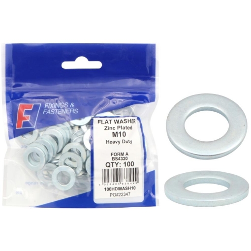 Picture of Forgepack Washer Form A Zinc Plated M10 Bag 100