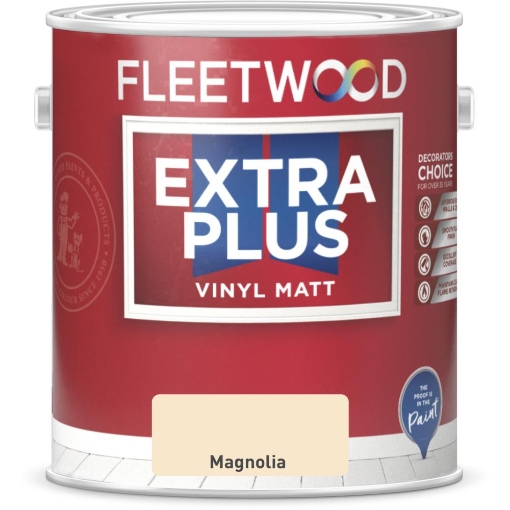 Picture of Fleetwood 5L Extra Plus Matt Magnolia.