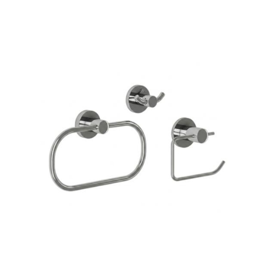 Picture of Malmo Chrome 3 Pce Set (Roll, Ring & Hook) 