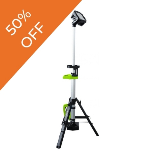 Picture of Luceco Telescopic Tripod Ip44 Worklight 5V 20W 2000Lm 6500K - Usbc Rechargeable