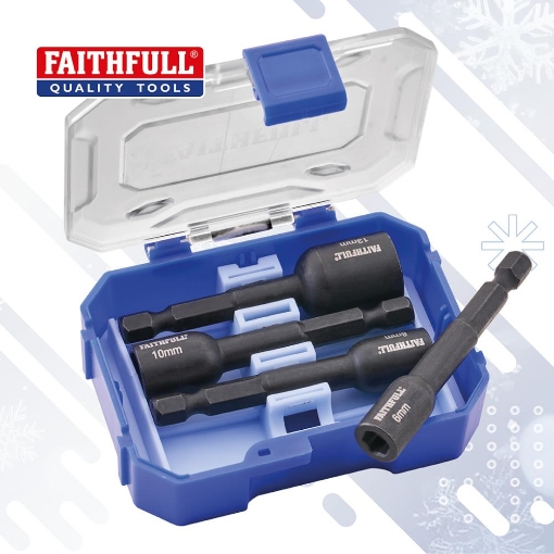 Picture of Faithfull 4 Piece Impact Nut Driver Set