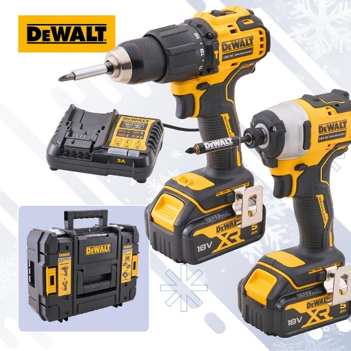 Picture of Dewalt 18V XR Brushless Combi Drill & Brushless Impact Driver Twin Pack
