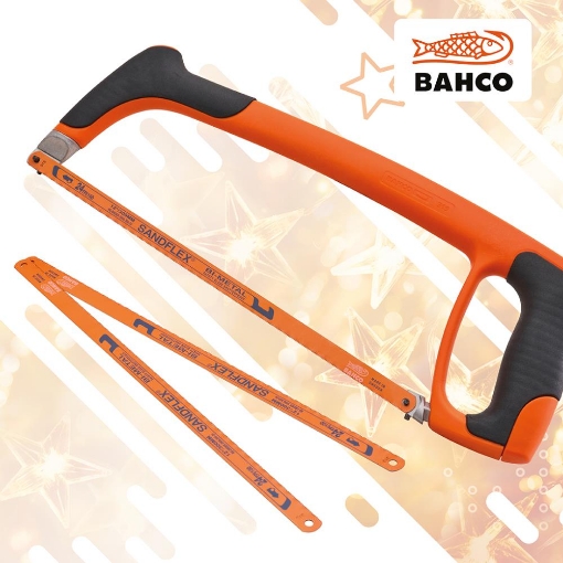 Picture of Bahco 300mm (12") Hacksaw & 150mm (6") Junior Hacksaw Pack