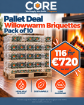 Willowwarm Briquette Pallet 