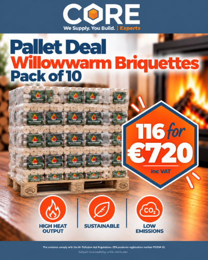Willowwarm Briquette Pallet 