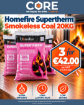 Homefire Supertherm Smokeless Coal 20Kg Bag **3 FOR €42**