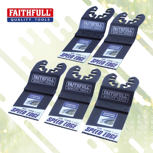 Picture of Fathfull 5 Piece 32mm Flush Cut Multi-Tool Blades