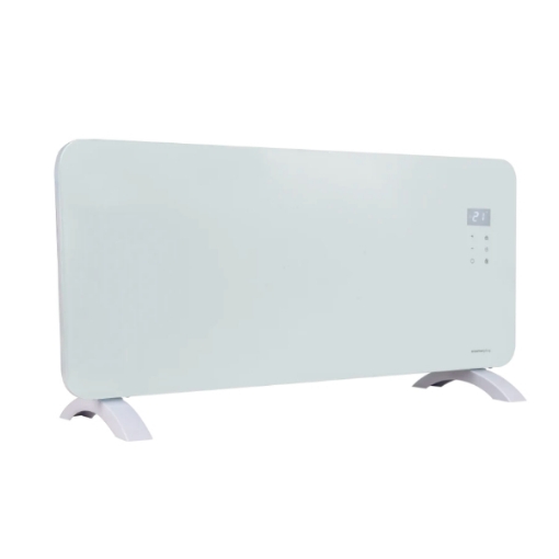 Picture of Masterplug Auraline SmartEnergy Glass Panel Heater White - 2000W