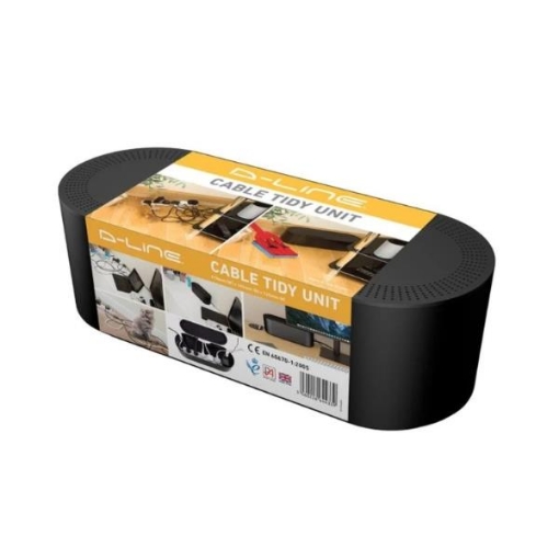 Picture of D-Line Large Cable Tidy Box Black